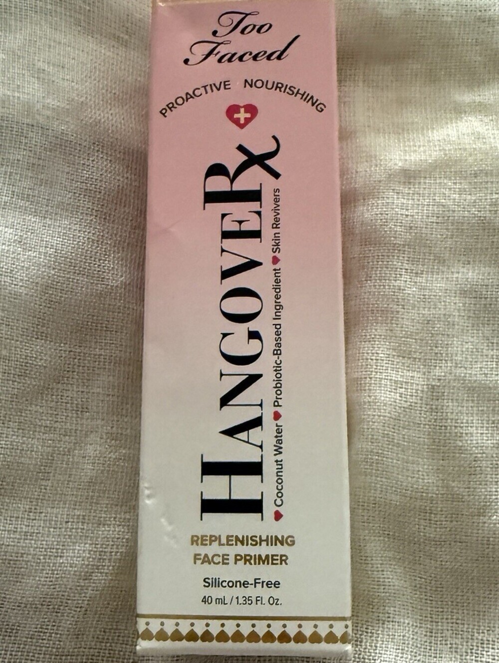 Too Faced Hangover RX Replenishing Face Primer 1.35 oz 40 mL Silicone-Free NEW